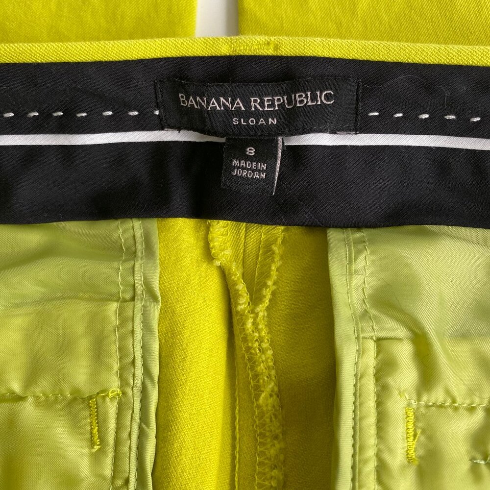 Banana Republic Sloan Skinny-Fit Pants-Yellow Size 8 - Picture 3 of 14
